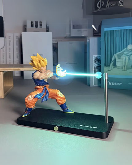 Kamehameha Goku LED Lamp – Light-Up Action Figure Decor
