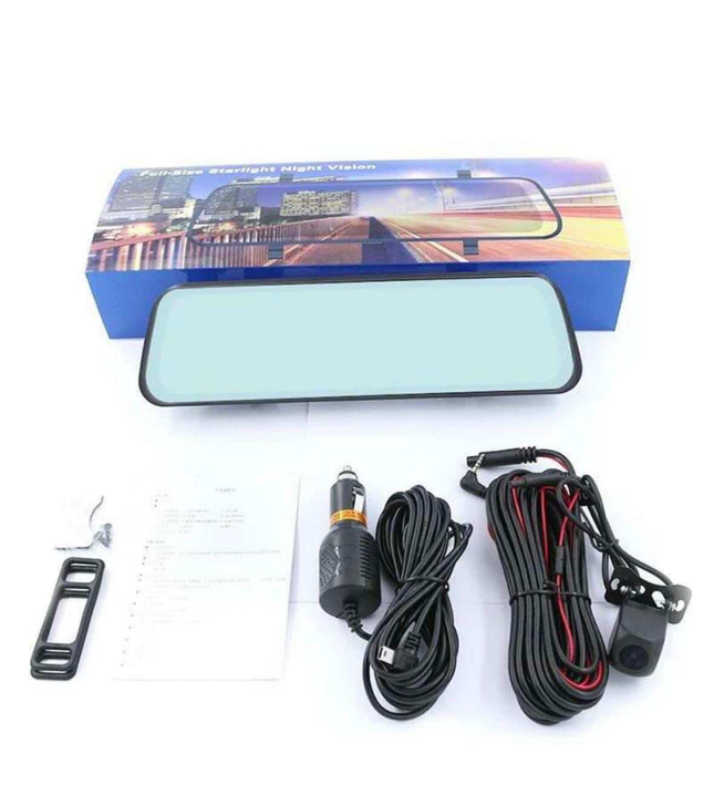 Smart  Mirror with Front & Rear Camera, 2.5K Touchscreen, GPS & 16GB SD Card
