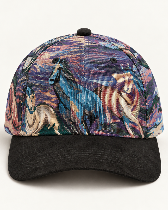 OFF RALLY Outlaw Tapestry Cap in Black