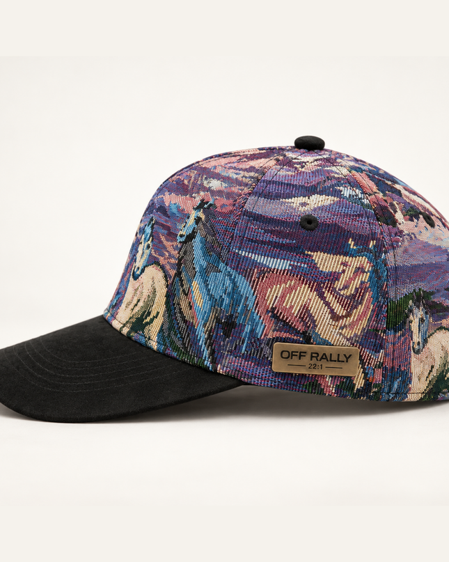 OFF RALLY Outlaw Tapestry Cap — Black