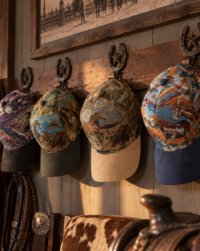 OFF RALLY Drifter Tapestry Cap — Pacific Blue