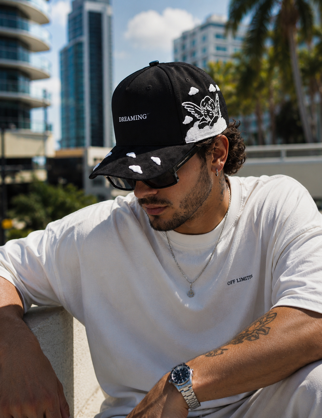 Dreaming Angel Cap – Black