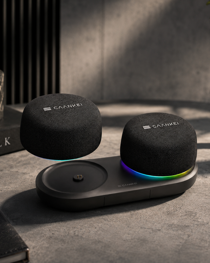 Magnetic RGB Bluetooth Speakers for Modern Desk Setups
