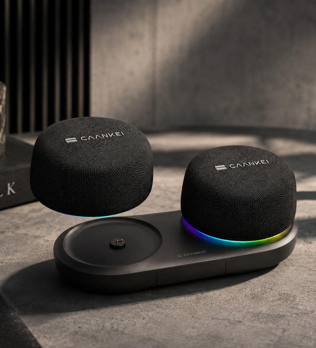 Magnetic RGB Bluetooth Speakers for Modern Desk Setups