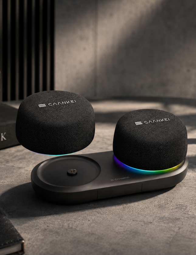 Magnetic RGB Bluetooth Speakers for Modern Desk Setups