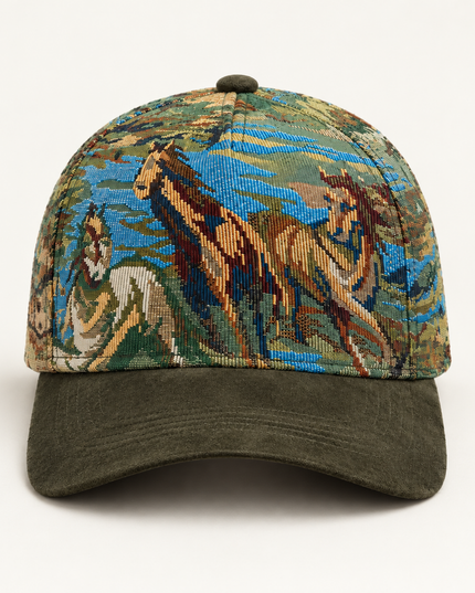 OFF RALLY Drifter Tapestry Cap in Pacific Blue