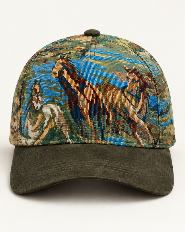 OFF RALLY Drifter Tapestry Cap in Pacific Blue