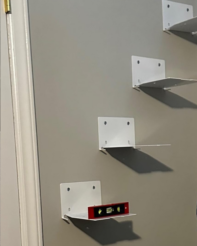 Estantes flotantes de pared: juego de 4 para una organización elegante y minimalista