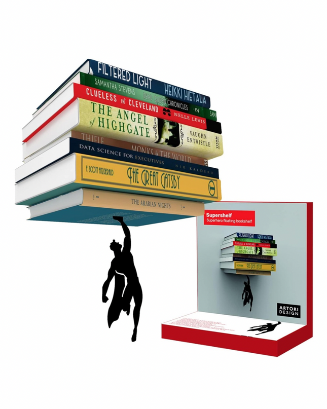 Hero Bookends & Floating Bookshelves – Let Your Books Save the Day