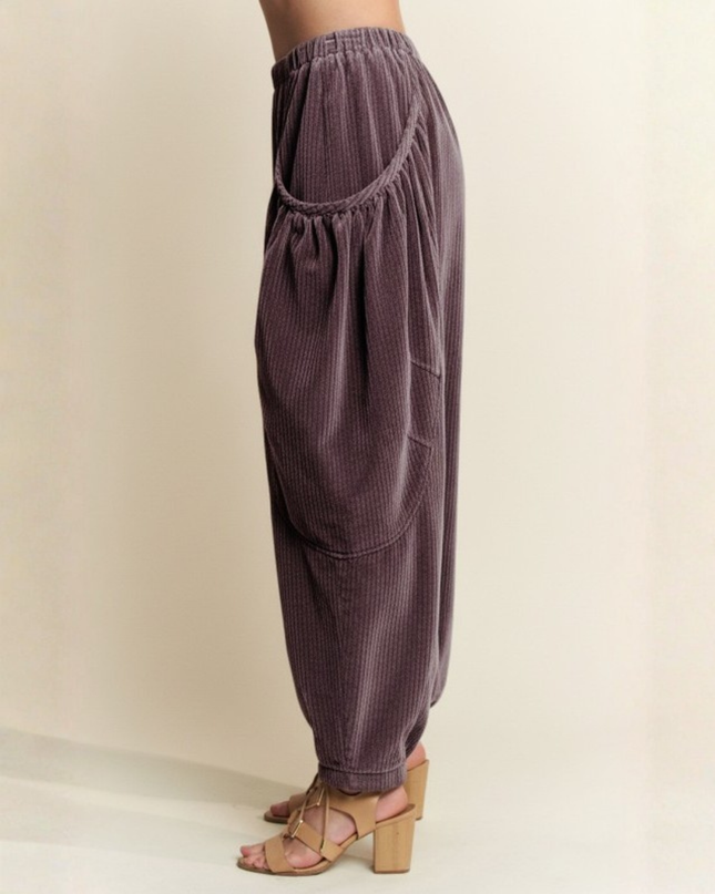 Corduroy Cargo Joggers – Wide Pocket Streetwear Pants