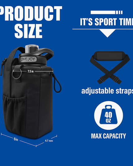 GYMVAULT – La bolsa magnética para botellas