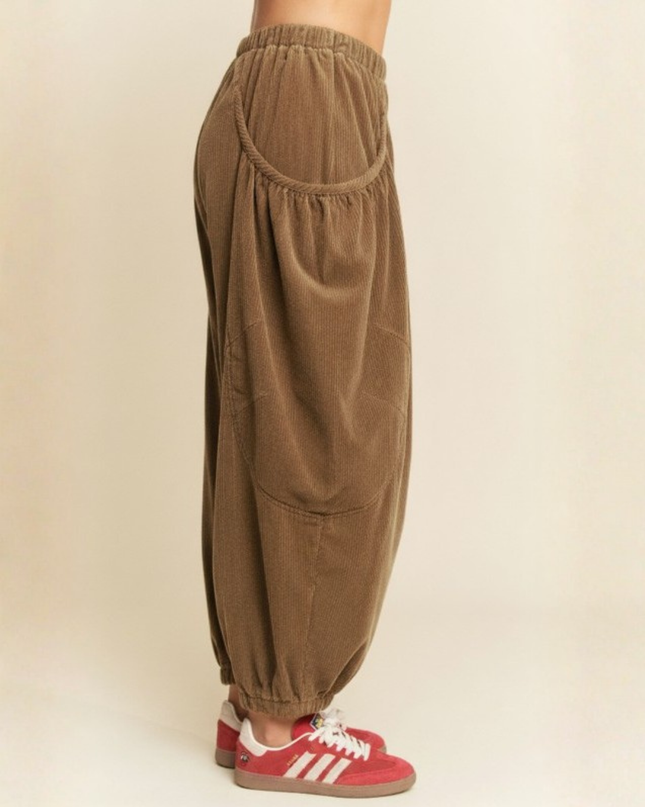 Corduroy Cargo Joggers – Wide Pocket Streetwear Pants