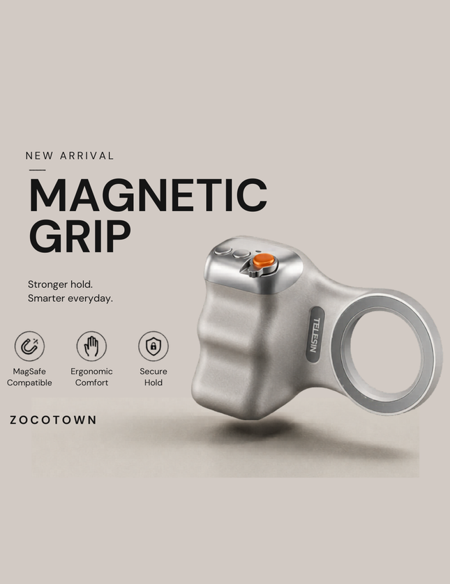 Empuñadura magnética Bluetooth para cámara: agarre universal para fotos de smartphones