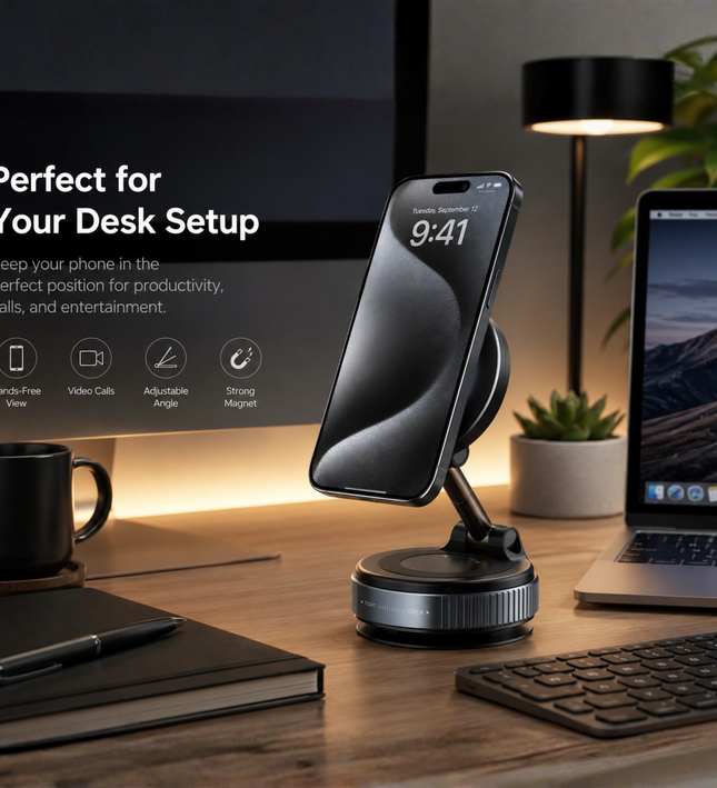 Foldable Magnetic Phone Holder for iPhone & Android