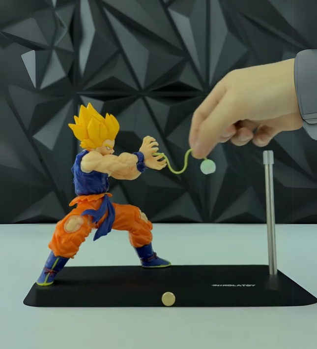 Kamehameha Goku LED Lamp – Light-Up Action Figure Decor