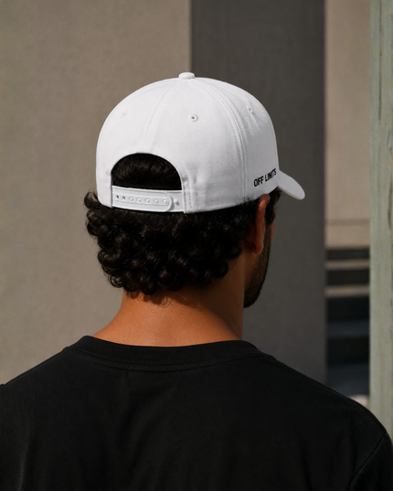 OFF LIMITS Checkered Suede Cap — WHITE Edition