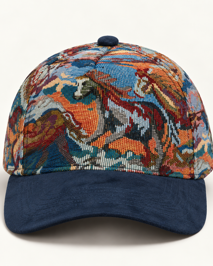 OFF RALLY Mustang Tapestry Cap in Green