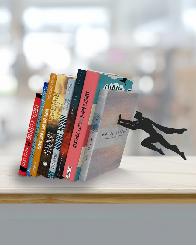 Hero Bookends & Floating Bookshelves – Let Your Books Save the Day
