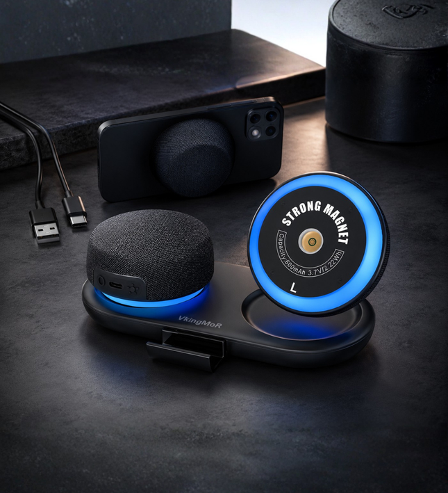 Magnetic RGB Bluetooth Speakers for Modern Desk Setups