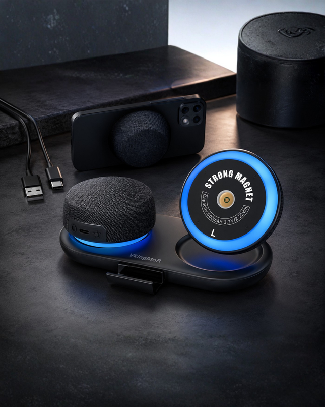 Magnetic RGB Bluetooth Speakers for Modern Desk Setups