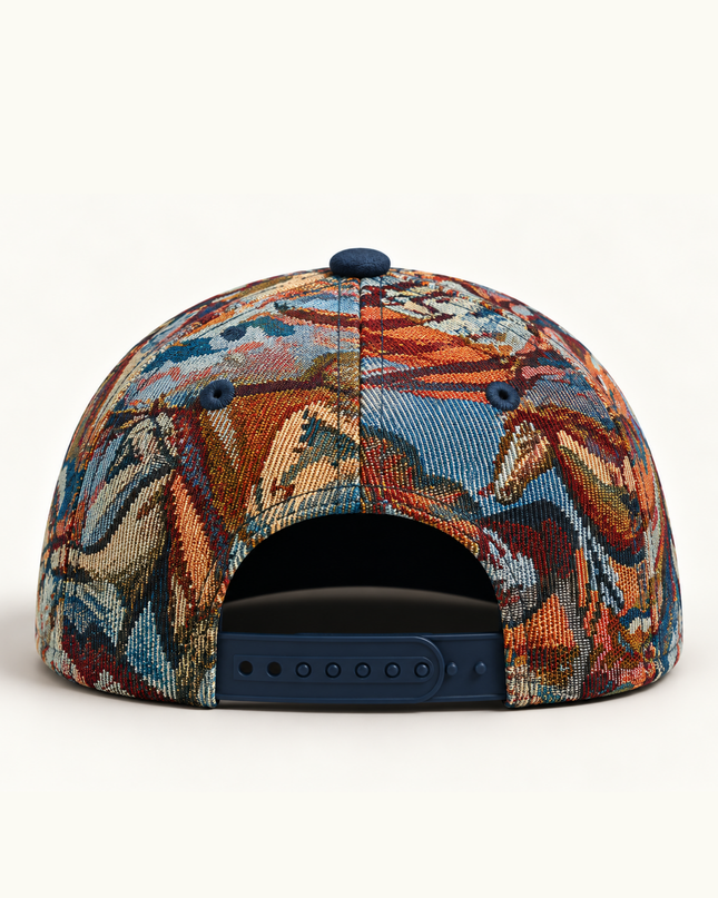 OFF RALLY Drifter Tapestry Cap — Pacific Blue