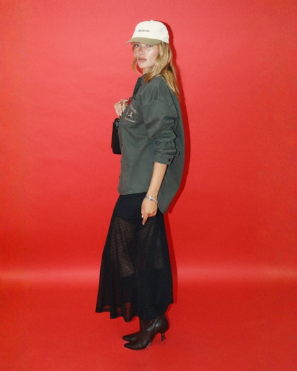 Wildland Embroidered Button-Up Shirt – Olive Green