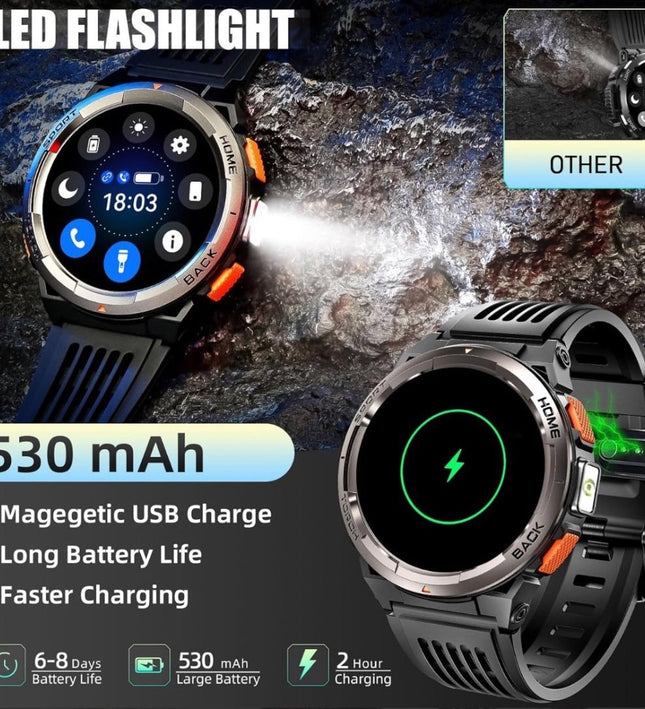 KE5 Military Smartwatch – The Ultimate Rugged Companion