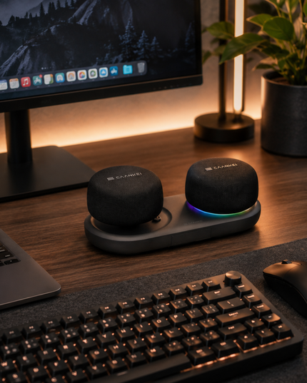 Magnetic RGB Bluetooth Speakers for Modern Desk Setups