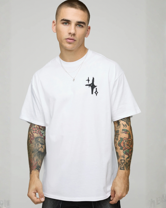 StarDrip Oversized Tee – White