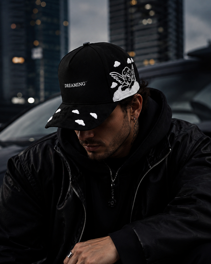 Dreaming Angel Cap – Black