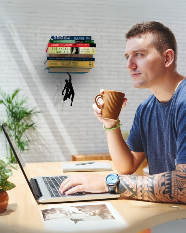 Hero Bookends & Floating Bookshelves – Let Your Books Save the Day