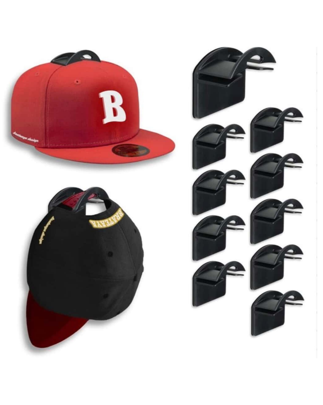 Cap Hook – Wall Mounted Hat Organizer (10 pcs)