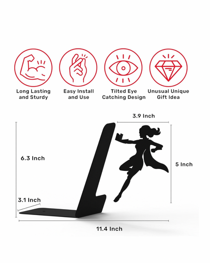 Hero Bookends & Floating Bookshelves – Let Your Books Save the Day