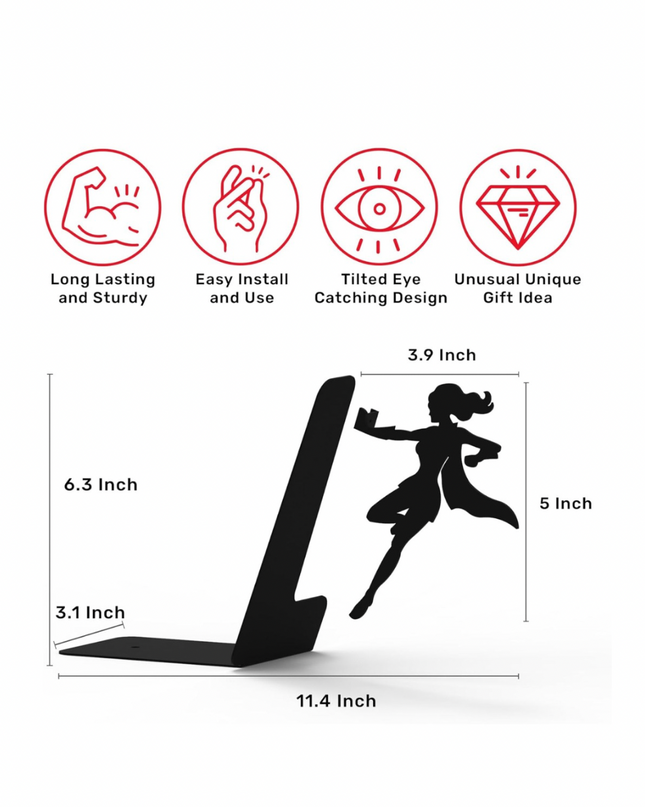 Hero Bookends & Floating Bookshelves – Let Your Books Save the Day