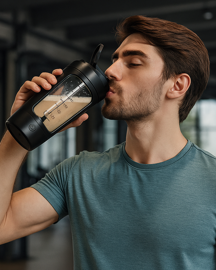 Electric Protein Shaker Bottle – Rechargeable & Portable Mixer