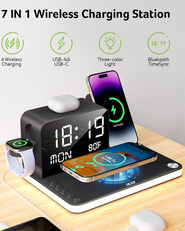 7-in-1 Wireless Charging Station –