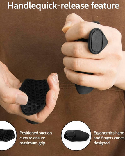 Almohadillas de agarre ergonómicas: soporte antideslizante para levantamiento de pesas