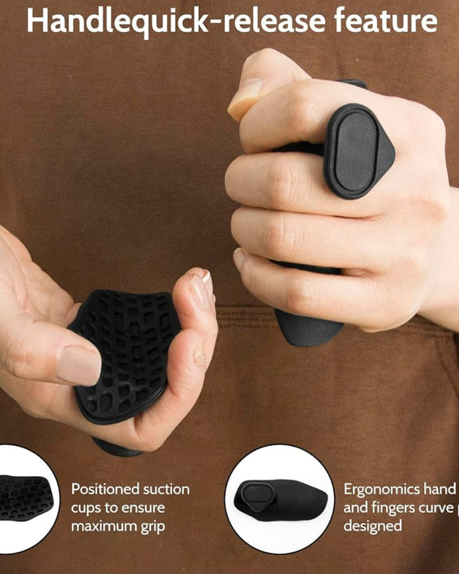 Ergonomic Grip Pads – Anti-Slip Weightlifting Support